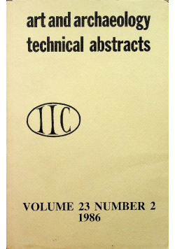 Art and archaeology technical abstracts vol 23 number 2