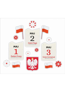 Dekoracje okienne - 1-3 maja 15szt