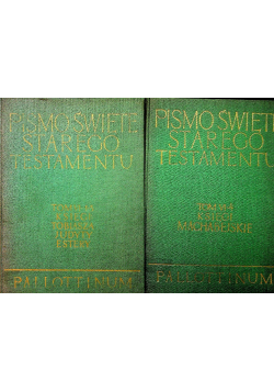Pismo Święte Starego Testamentu Tom VI część 1 do 4
