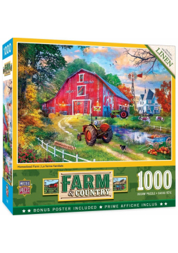 Puzzle 1000 Stara czerwona szopa