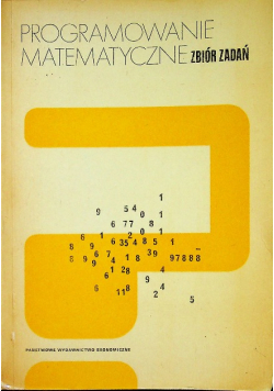 Programowanie matematyczne zbiór zadań
