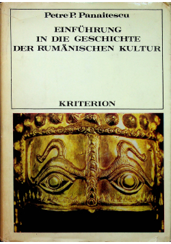 Einfuhrung in die geschichte der rumanischen kultur