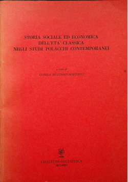 Storia sociale ed economica delleta classica negli studi polacchi contemporanei