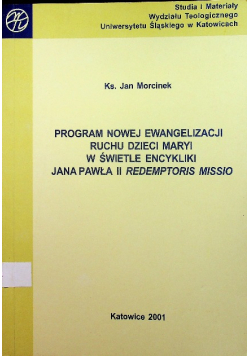 Program Nowej Ewangelizacji ruchu dzieci Maryi