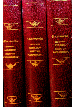 Historia Wielkiego Księstwa Poznańskiego 3 tomy Reprint ok 1931