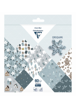 Papier do origami 15x15 cm -  60 arkuszy - Polar Christmas