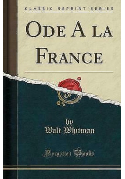 Ode A la France Reprint