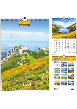 Kalendarz 2024 B3 7 plansz Tatry