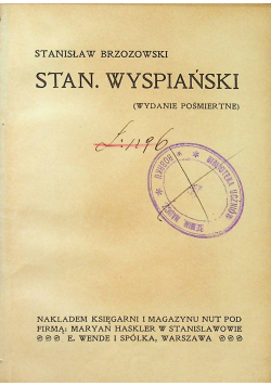 Stan Wyspiański 1912