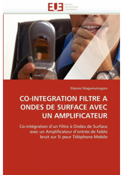 Co-integration filtre a ondes de surface avec un amplificateur