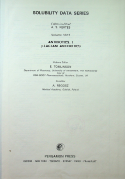 Antibiotics I Beta Lactam Antibiotics