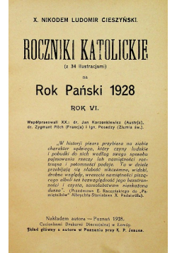 Roczniki katolickie 1928 r.