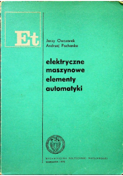 Elektryczne maszynowe elementy automatyki