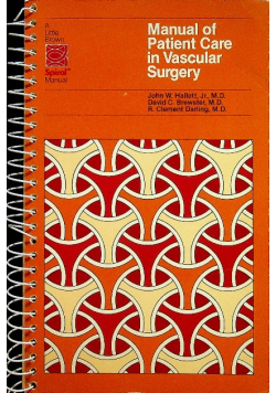 Manual of patient care in vascular surgery