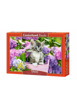 Puzzle 1500 Koty w koszyku CASTOR