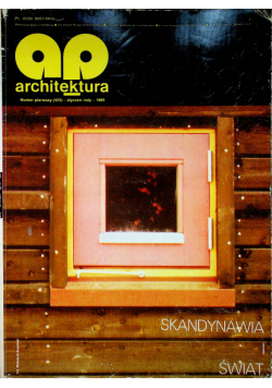 Architektura nr 1 (423) Skandynawia i świat