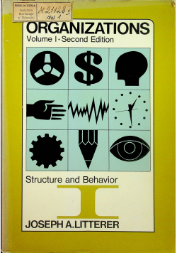 Organizations volume I