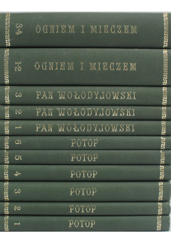 Sienkiewicz Powieść 11 tomów Reprint 1884 r
