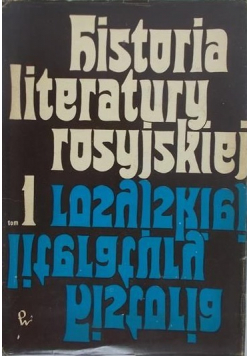 Historia Literatury Rosyjskiej Tom I
