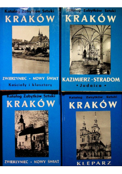 Katalog zabytków Sztuki Kraków 4 Tomy