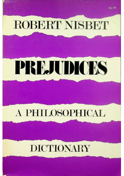 Prejudices a philosophical dictionary