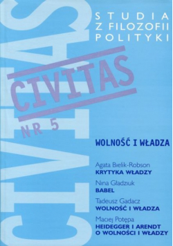 Civitas nr 5 wolność i władza