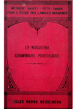 Grammaire portugaise 1929r
