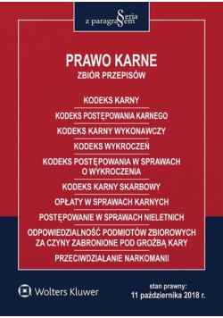 Prawo karne Zbiór przepisów