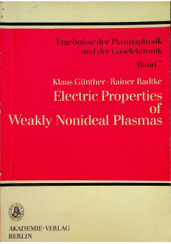 Electric Properties of Weakly Nonideal Plasmas