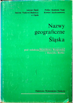Nazwy geograficzne Śląska