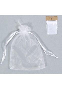 Woreczki organzowe białe 10x15cm