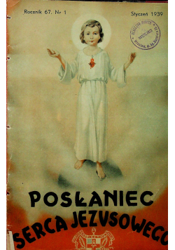 Posłaniec serca Jezusowego miesięcznik styczeń 1939r.