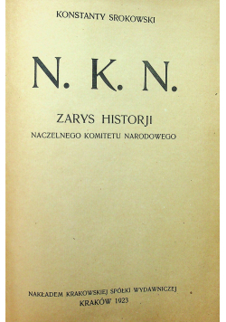 NKN Zarys Historji 1923 r.