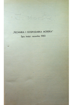 Technika i gospodarka morska 12 numerów