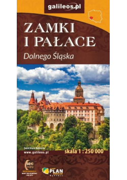 Mapa - Zamki i pałace Dolnego Śląska 1:250 000