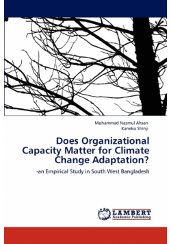 Does Organizational Capacity Matter for Climate Change Adaptation?