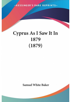 Cyprus As I Saw It In 1879 (1879)