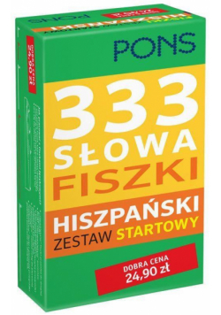 333 Słowa Fiszki. Hiszpański Zestaw startowy PONS