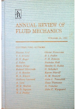 Annual review of fluid mechanics volume 24