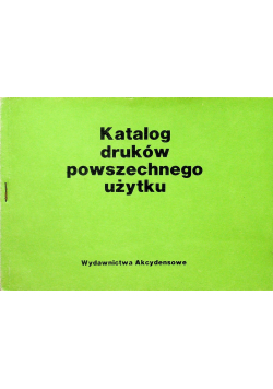 Katalog druków powszechnego użytku