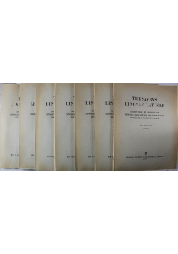 Thesaurus Linguae Latinae Vol I 7 zeszytów