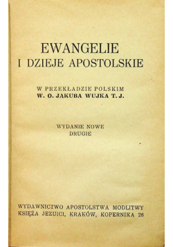 Ewangelie i Dzieje Apostolskie 1939 r.