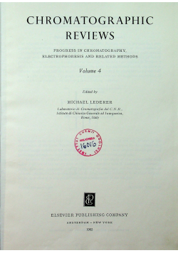 Chromatographic Rviews Vol 4