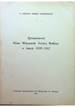 Zgromadzenie sióstr misjanarek świętej rodziny