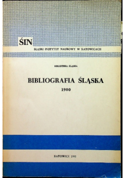 Bibliografia śląska 1980