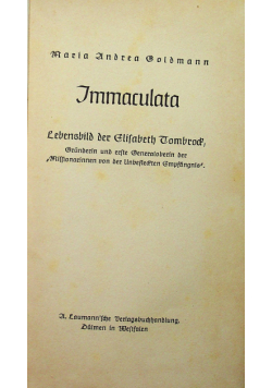 Immaculata 1940 r.