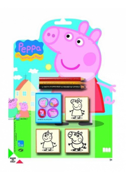 Świnka Peppa - pieczątki blister shaped 3szt