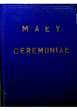 Mały ceremoniał dla kleryków i kapłanów 1949 r