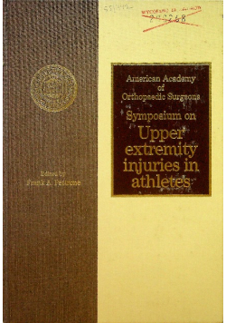 Upper extremity injuries in athletes