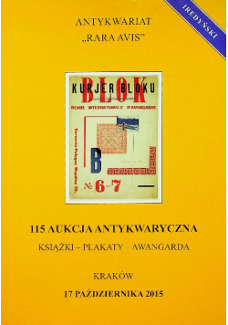 115 aukcja antykwaryczna Książki plakaty Awangarda